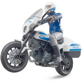 Bruder motocicleta de politie Scrambler Ducati si politist